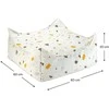 WIGIWAMA kvadratinis pufas TERRAZZO, Marble