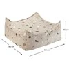 WIGIWAMA kvadratinis pufas TERRAZZO, Sand