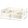 WIGIWAMA sofa CREAM Baltas