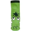 WOWERAT kojinės-tapukai su guminiu padu CROCODILE, žalios