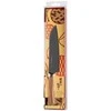 Satake Cutlery Mfg Japoniškas šefo peilis Santoku Satake Olive Juodas