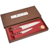 Satake Cutlery Mfg Japoniškų peilių rinkinys Satake Shirogami su raudonmedžio rankena