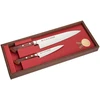 Satake Cutlery Mfg Japoniškų peilių rinkinys Satake Shirogami su raudonmedžio rankena