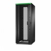 APC EASY RACK 800mm/42U/1000mm SU STOGU,ŠONINIU PLOKŠTU,RATURIAIS,KOJĖJAIS IR 4 KRONKLIAIS, BE APAČIO, Juodas