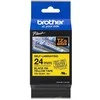 BROTHER TZESL651 24 MM Juodas ANT Geltono SAVILAMINIO LAMINATO