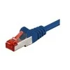 Goobay GB CAT6 S/FTP RJ45 PIMF 0.25M Mėlynas