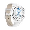 Išmanusis laikrodis Huawei Watch GT 3 Pro, Baltos spalvos korpusas su baltu odiniu dirželiu