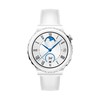 Išmanusis laikrodis Huawei Watch GT 3 Pro, Baltos spalvos korpusas su baltu odiniu dirželiu