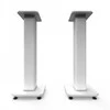 KANTO AUDIO 26" TALL FILLABLE SPEAKER STANDS WITH ISOLATION FEET - Baltas (PAIR)