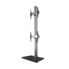 Laikiklis B-TECH AV SYSTEM X - UNIVERSAL DUAL STACK FLAT SCREEN FLOOR STAND (VESA 600 X 400) - 2.4M