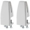 Laikiklis NewStar NEOMOUNTS DESK CLAMP FOR NS-GLSPROTECTXXX - FOR 8-25 MM DESK THICKNESS - SET OF 2, Baltas