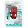Optinė belaidė pelė Logitech M235, raudona, 910-002496
