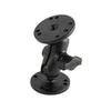 RAM MOUNTS B-KOKO LYHYT KIINNITYSVARSI + 2X B-KOKO 1.0" KUULA PYÖREÄ 2.5" ALUSTA