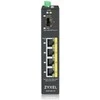 Šakotuvas ZYXEL RGS100-12P, 5 PORT UNMANAGED POE SWITCH, 120 WATT POE, DIN RAIL, IP30, 12-58V DC (5Y WARRANTY)