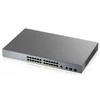 Šakotuvas ZYXEL GS1350-26HP, 26 prievadų valdomas CCTV POE komutatorius, didelio nuotolio, 375 W (1 metų NCC PRO paketo licencija) (5 metų garantija)