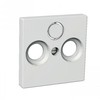 SCHNEIDER ELECTRIC CENTRAL PLATE R+TV+SAT Baltas