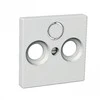 SCHNEIDER ELECTRIC CENTRAL PLATE R+TV+SAT Baltas