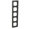SCHNEIDER ELECTRIC EXXACT COMBI 5-GANG FRAME ANTHRACITE