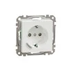 SCHNEIDER ELECTRIC SOCKET 1-PIECE EXXACT 1S/16A/IP20 FLUSH ZB WH