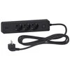 SCHNEIDER ELECTRIC UNICA SYSTEM+ EXTENSION CORD - 3M 3X SUKO + 2X USB - Juodas
