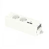 SCHNEIDER ELECTRIC UNICA SYSTEM+ MOD.UNIT 2XSCHUKO+USBA/C Baltas