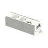 SCHNEIDER ELECTRIC UNICA SYSTEM+ MOD.UNIT 2XSCHUKO+USBA/C Baltas/Pilkas
