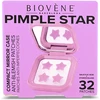 Biovene Pimple Star pleistrai ir veidrodėlio dėklas, 32 vnt. Rožinis pleistrų rinkinys