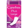 "Carefree Plus" įklotai 36 vienetai