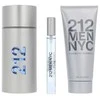 Carolina Herrera 212 Men Eau De Toilette Purškiklis, 100 ml Set 3 Pieces