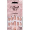 Elegant Touch Core Colour Nails With Glue Short Stiletto Blush Suede 24 U