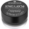 Essence Cosmetics Stay y Play Akių apvadas Gel En Tarro 01-Juodas, 5 g