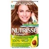 Garnier Nutrisse plaukų dažų 6.41 pakuotė su moters atvaizdu