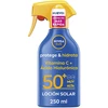 Nivea SUN PROTECTS &amp; HYDRATES sun lotion spray SPF50+ 250 ml
