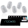 Nooves Láminas De Uñas De Gel Dazzling Diva Premium Glam Glitter Gris 20 U