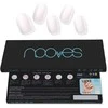 Nooves Láminas De Uñas De Gel Perlé Premium Luxe Cat Perlada Blanco 20 U