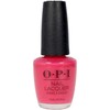 Opi Nail Lacquer Esmalte De Uñas Duración Hasta 7 Días Charged Up Cherry, 15 ml