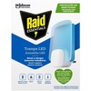 Raid LED Insect Trap Light, Insecticide-Free Device + 2 Refills