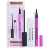 Revolution Make Up „Makeup Revolution London Eye &amp; Brow Icons“ dovanų rinkinys: antakių gelis ir antakių pomada, rinkinys moterims (antakiams skirti klijai 3 ml + skystas akių kontūro pieštukas 0,5 ml)