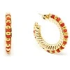 Shabama ETHIOPIA Raudonas 2CM earrings #shiny auksinis 1 u