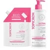 Set Topicrem: Ultra Hydratant Body Milk Papildomas, 500 ml + Ultra Hydratant Body Milk Refill, 500 ml