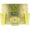 Versace Geltona Diamond rinkinys moterims (EDT, 50 ml + kūno losjonas, 50 ml + dušo želė, 50 ml)