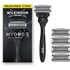 „Wilkinson Hydro 5 Ultimate Skin Hydration“ skustuvas su 5 ašmenimis ir 5 kasetėmis