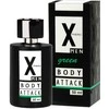 X Phero Body Attack Žalias kvepalai su feromonais vyrams 50ml