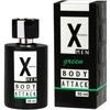 X Phero Body Attack Žalias kvepalai su feromonais vyrams 50ml