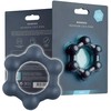 Boners Hexagon Silicone Ring with Integrated Steel Elements, Juodas