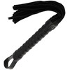 Darkness Sensations Darkness Bondage Whip Juodas - Leather Grip Handle, Precision Control