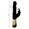 Marc Dorcel MARC DUCEL _ Baby Rabbit Juodas &amp; amp; Gold 2.0 Triukšmo vibratorius su dviguba stimuliacija