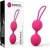 MARC DORCEL_Dual Balls Magneta Rožinė silikoniniai geišų kamuoliukai