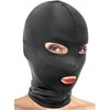 Fetish Tentation Mask pikantiškiems žaidimams Open Mouth and Eyes Hood