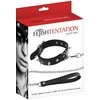 Fetish Tentation Choker Spikes and Leash apykaklė su ilgu pavadėliu